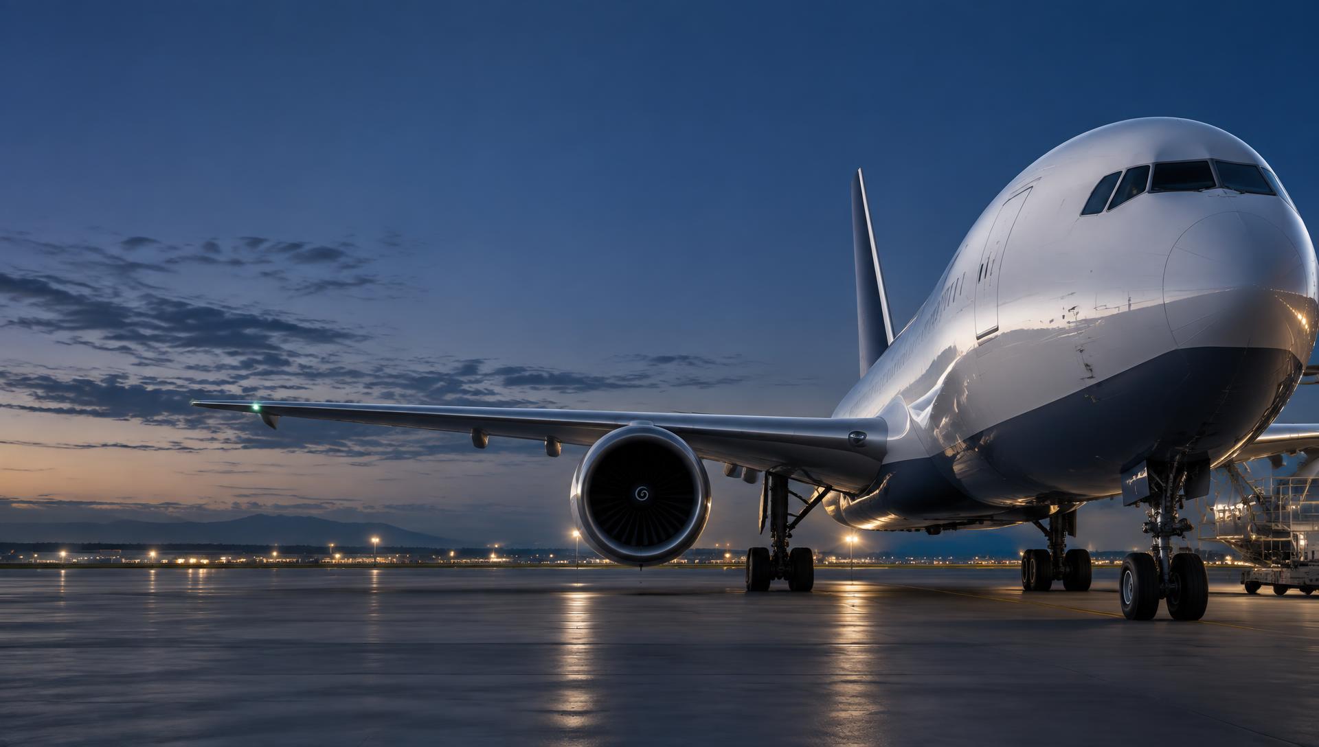 Aeronave de carga preparada para uma operação courier internacional